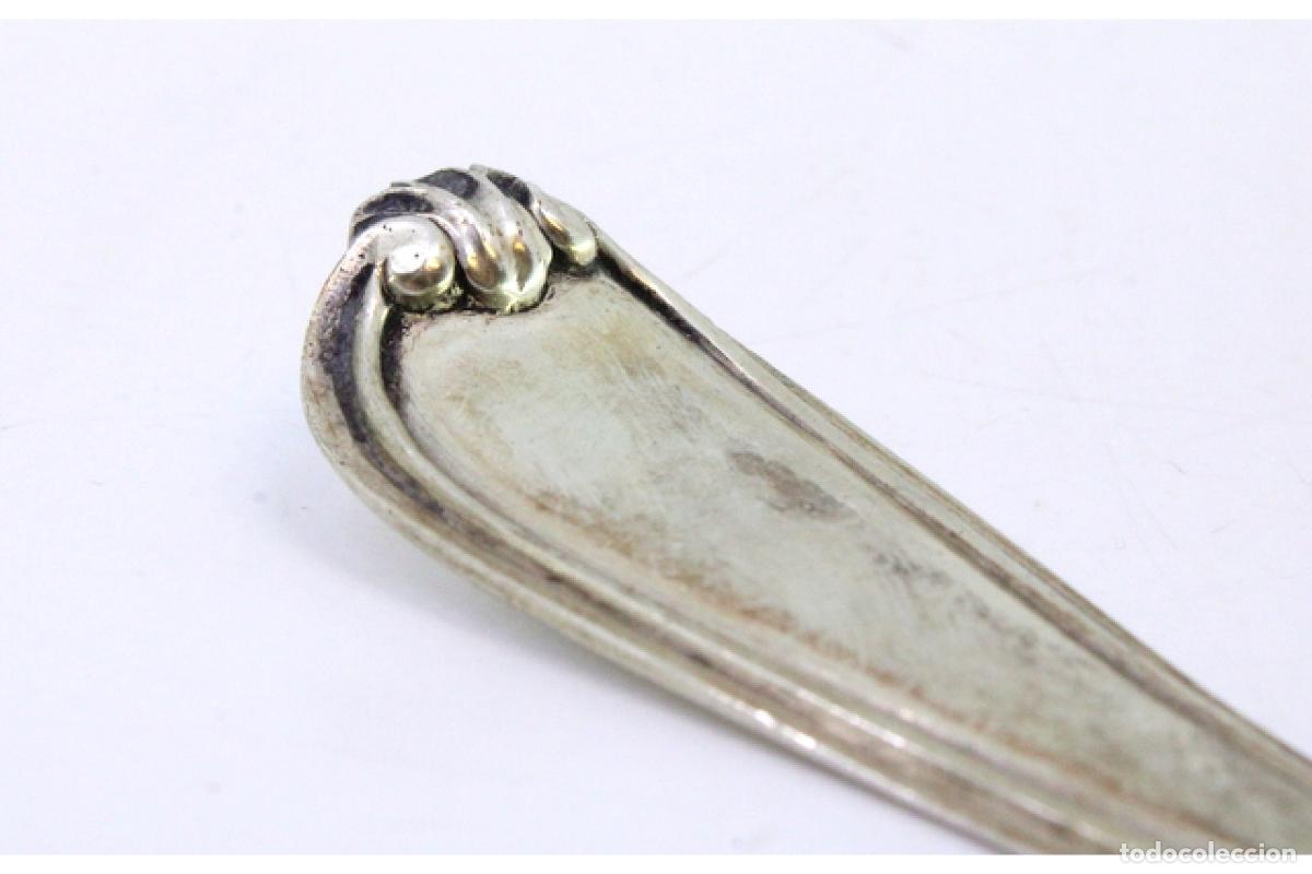 Antig&uuml;edades: cuchara de salsa de plata - Foto 2