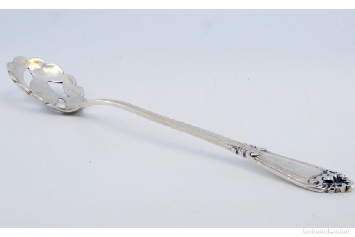 Antig&uuml;edades: cuchara de plata para aceitunas - Foto 2
