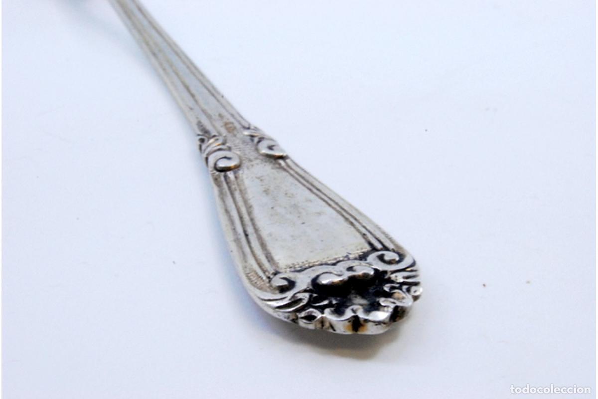 Antig&uuml;edades: cuchara de plata para aceitunas - Foto 3