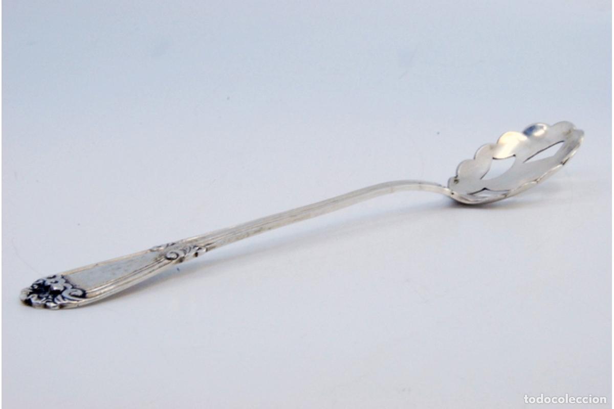Antig&uuml;edades: cuchara de plata para aceitunas - Foto 4
