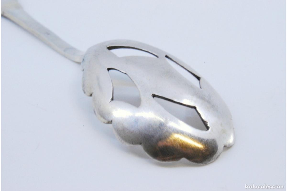 Antig&uuml;edades: cuchara de plata para aceitunas - Foto 5