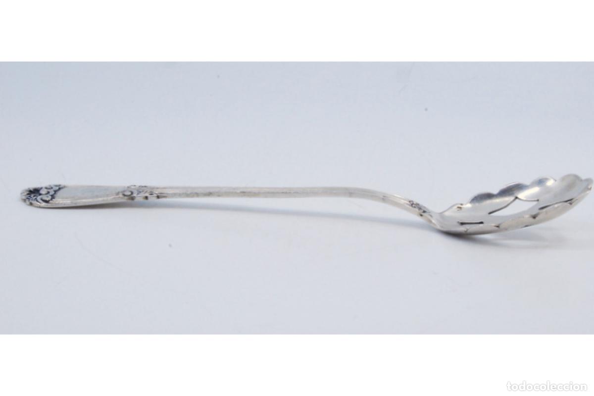 Antig&uuml;edades: cuchara de plata para aceitunas - Foto 8