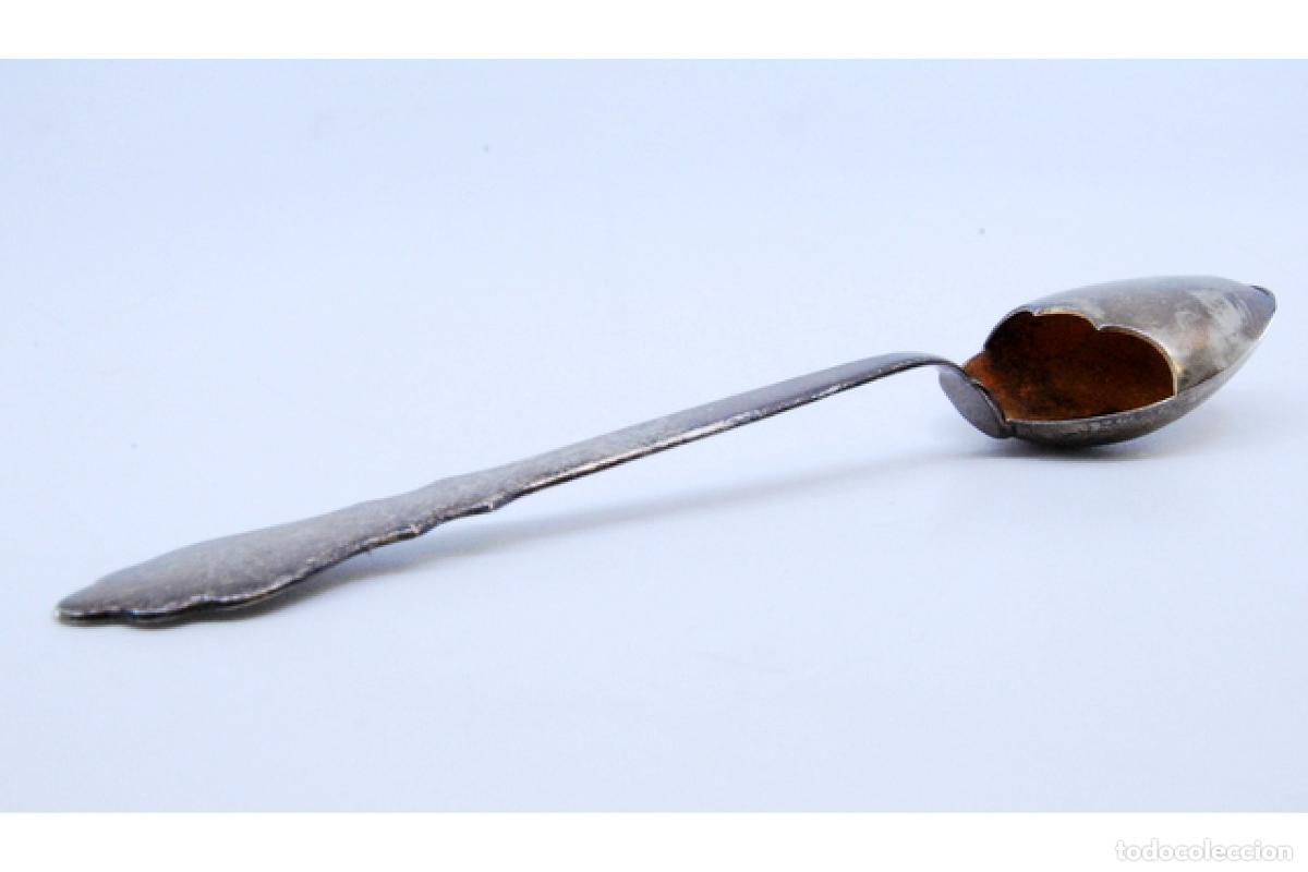 Antig&uuml;edades: Cuchara de beb&eacute; de plata ba&ntilde;ada en oro - Foto 7