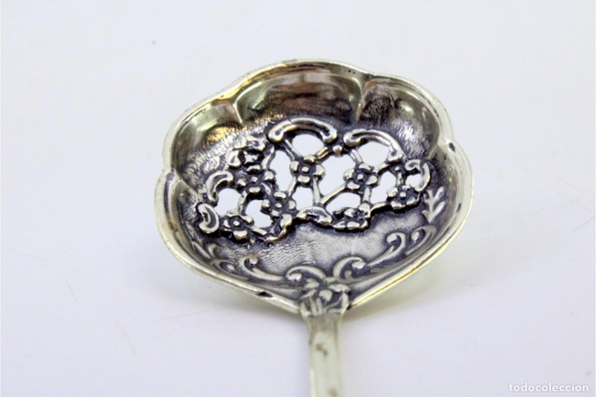 Antig&uuml;edades: cuchara de plata para aceitunas - Foto 3