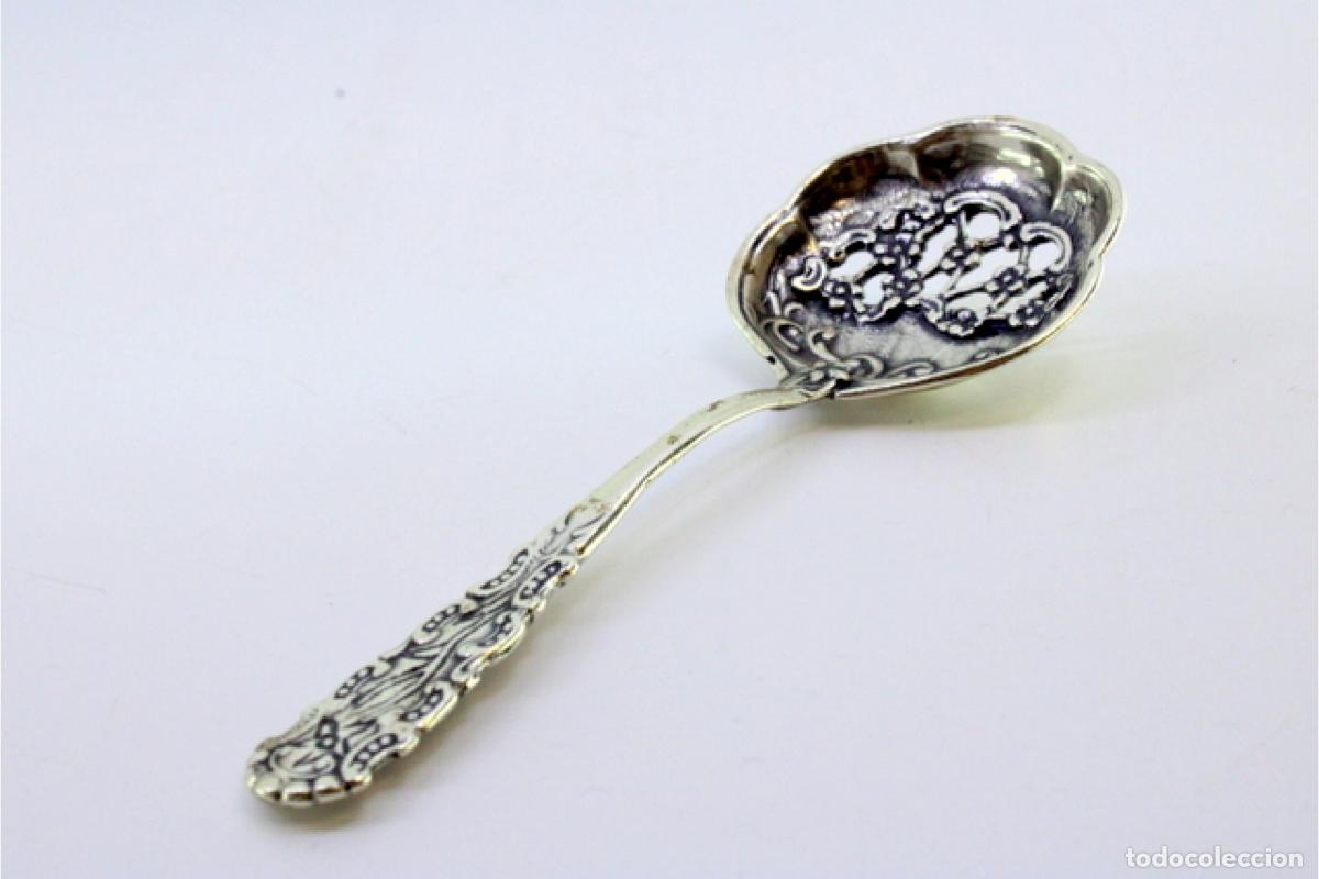 Antig&uuml;edades: cuchara de plata para aceitunas - Foto 5