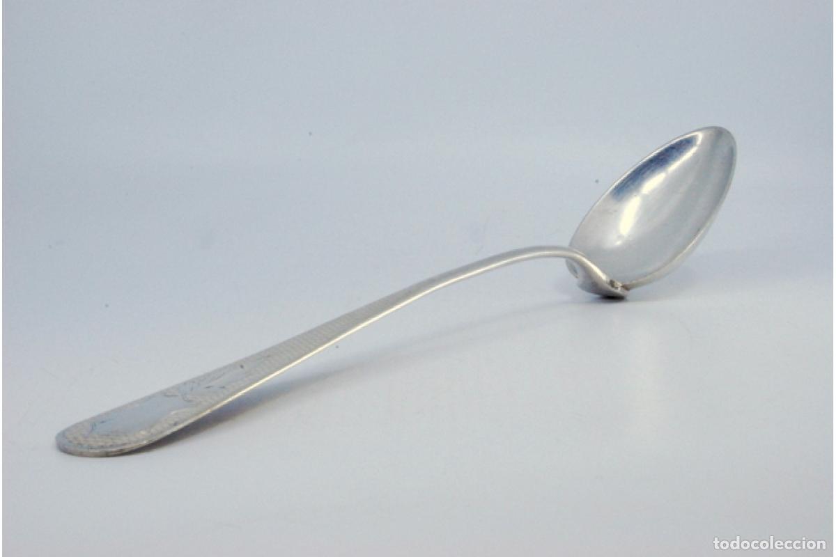 Antig&uuml;edades: Cuchara de plata para servir arroz - Foto 7