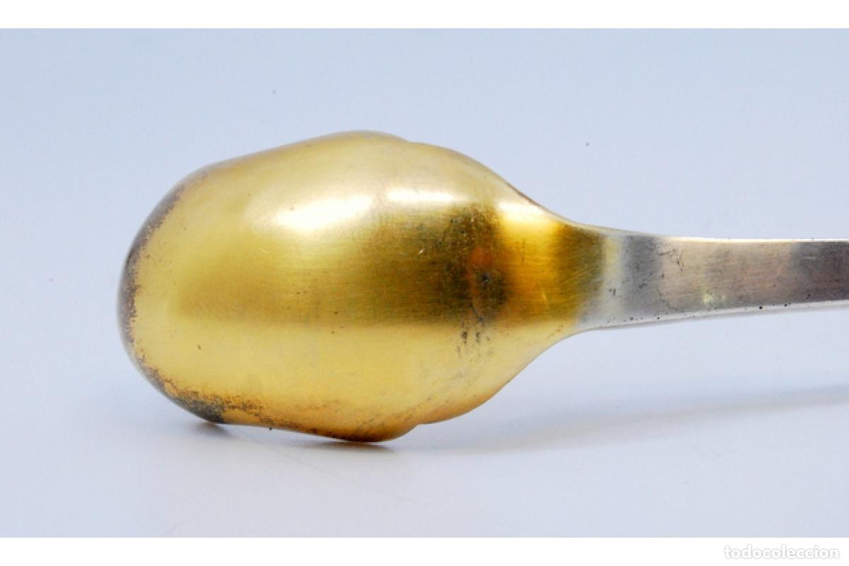 Antig&uuml;edades: cuchara de plata para encurtir - Foto 2