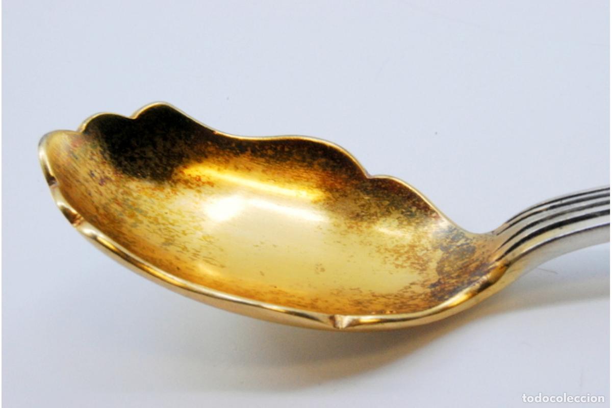 Antig&uuml;edades: cuchara de plata para encurtir - Foto 6