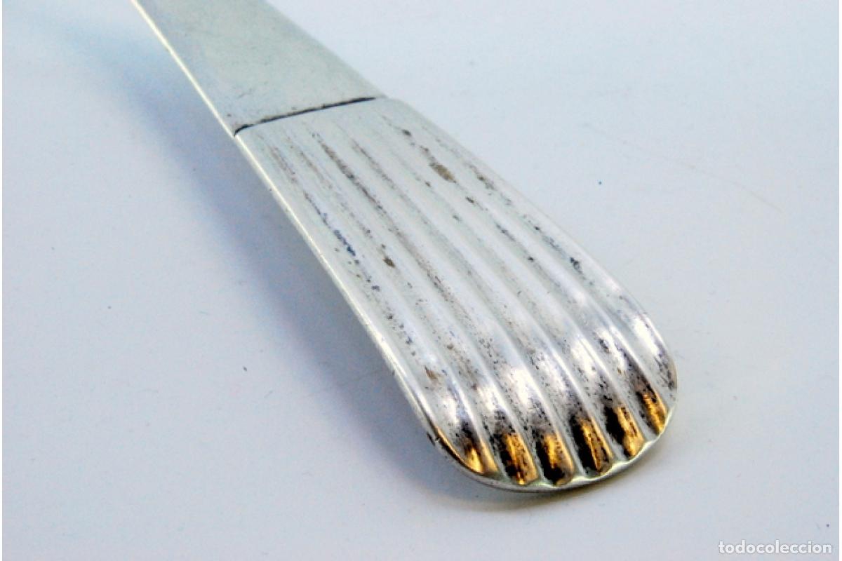 Antig&uuml;edades: Cuchara de plata para servir arroz - Foto 5