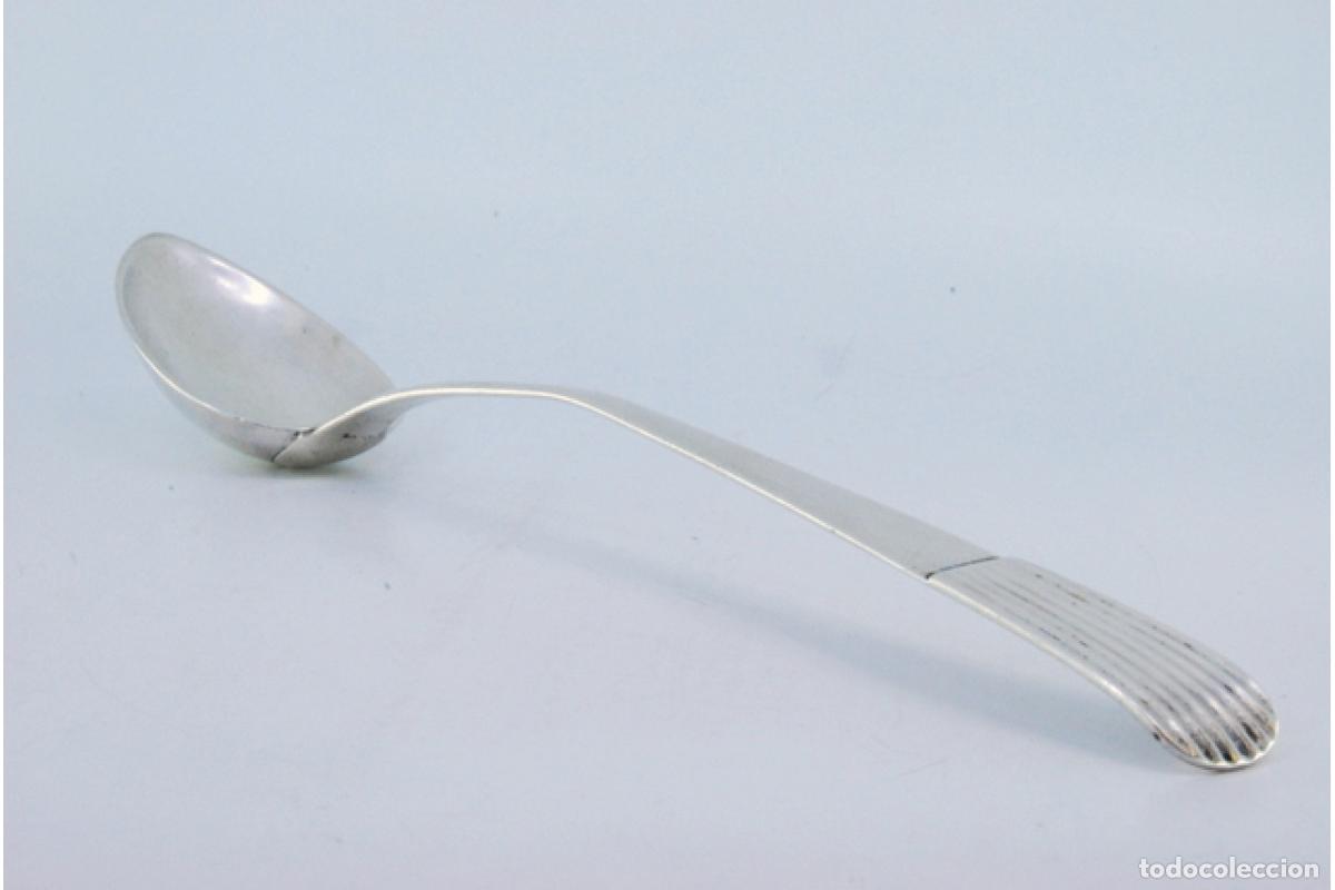 Antig&uuml;edades: Cuchara de plata para servir arroz - Foto 7
