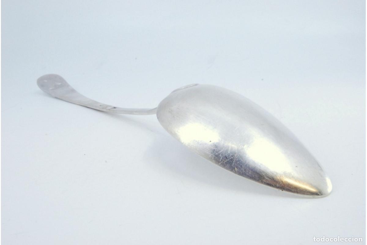 Antig&uuml;edades: Cuchara de plata para servir arroz - Foto 8