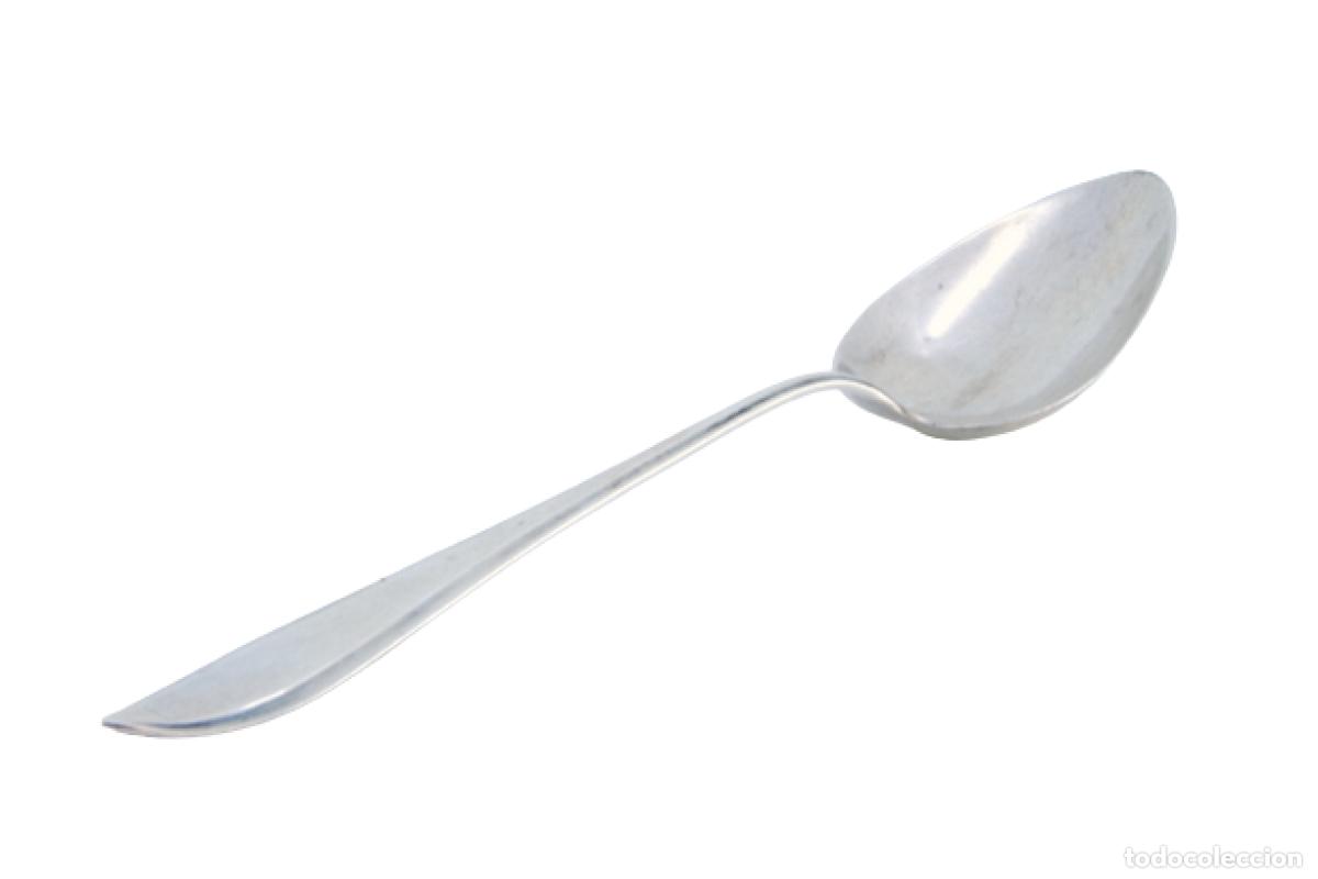 Antiques: Cuchara de plata para servir arroz