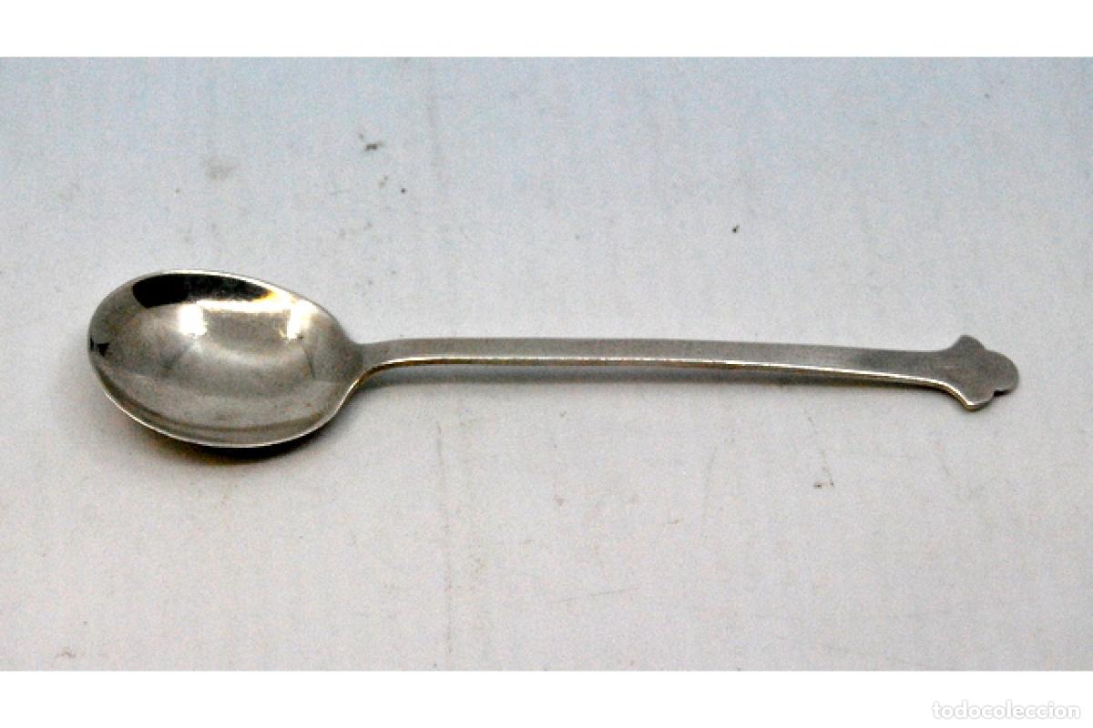 Antig&uuml;edades: Cuchara de helado de plata - Flor de Liz - Foto 4