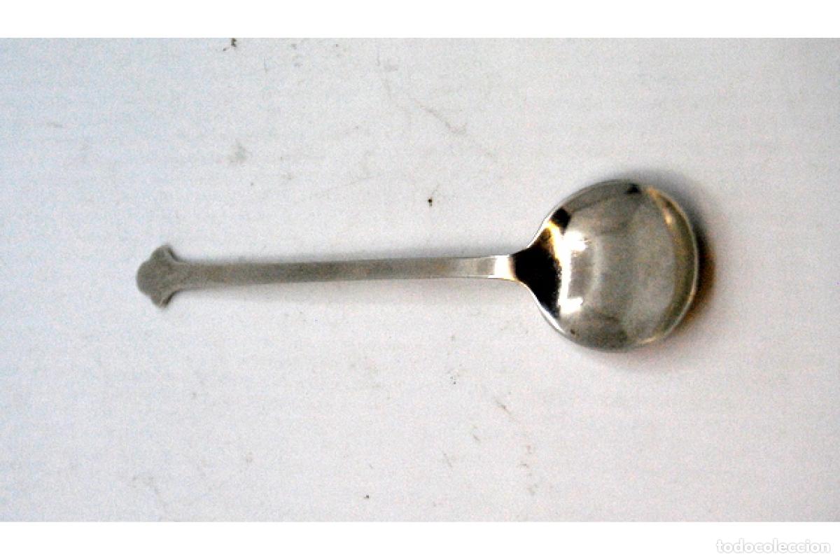Antig&uuml;edades: Cuchara de helado de plata - Flor de Liz - Foto 5