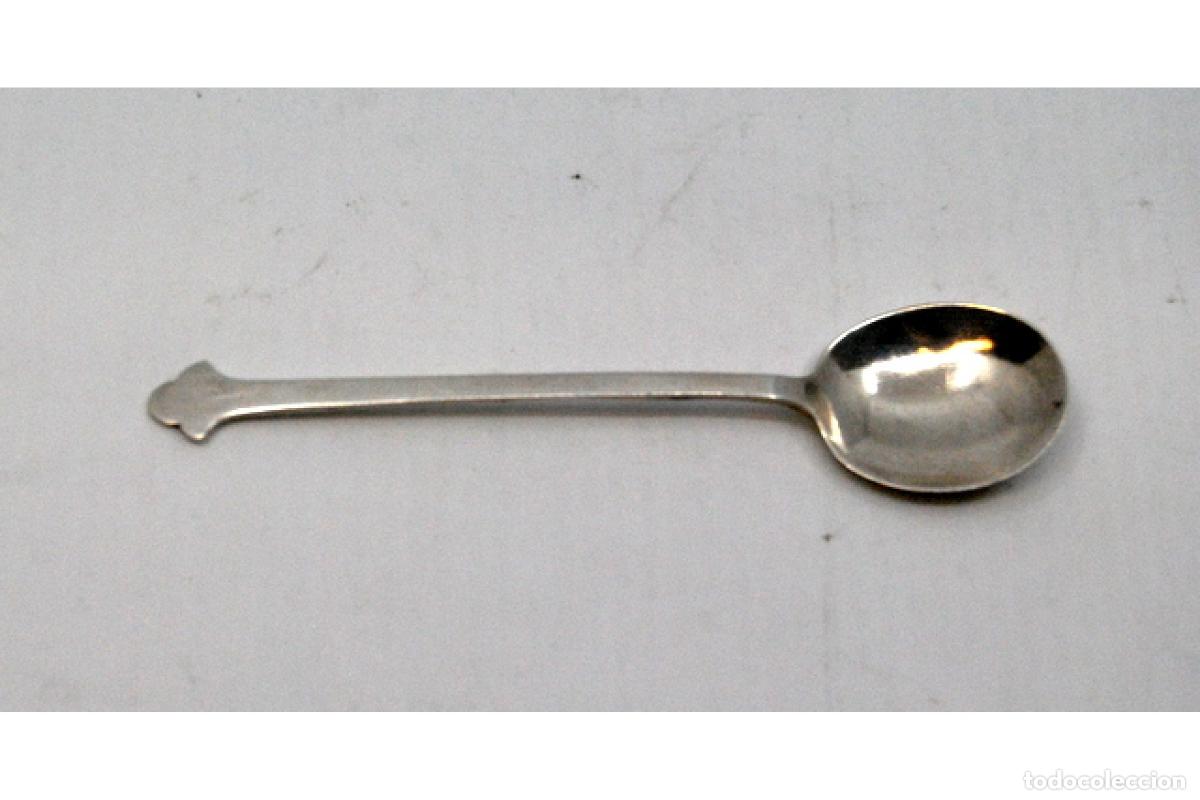 Antig&uuml;edades: Cuchara de helado de plata - Flor de Liz - Foto 6