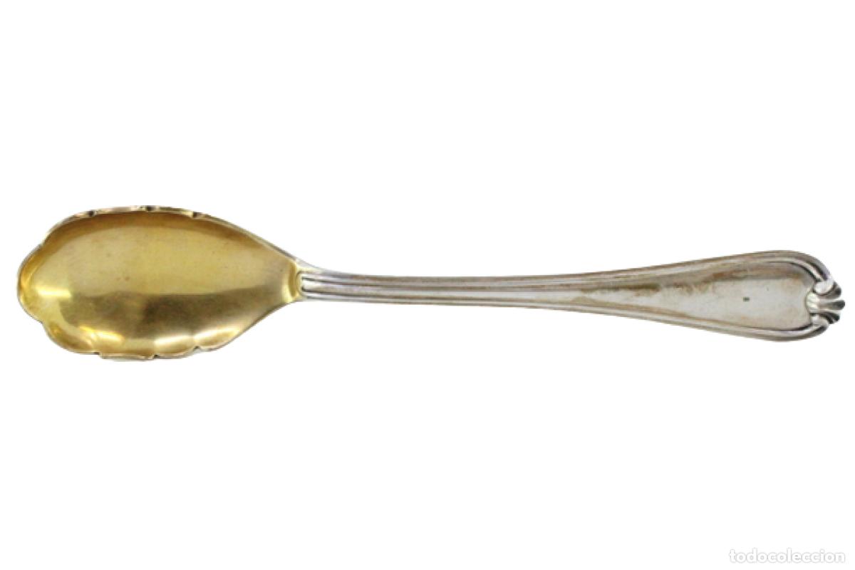Antiquit&auml;ten: cuchara de plata para fruta o ensalada