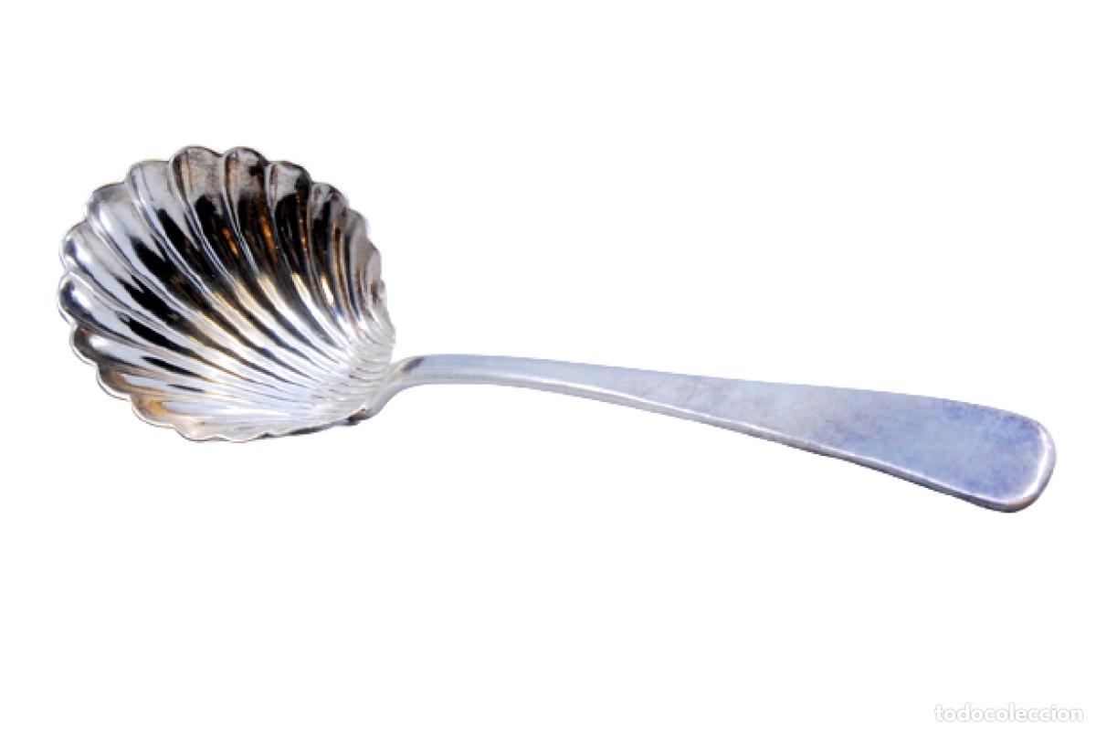 Oggetti Antichi: cuchara de az&uacute;car de plata
