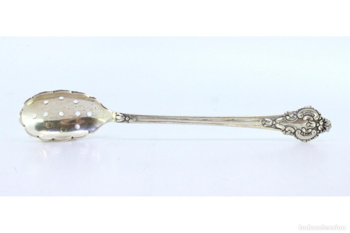 Antig&uuml;edades: cuchara de plata para aceitunas - Foto 2