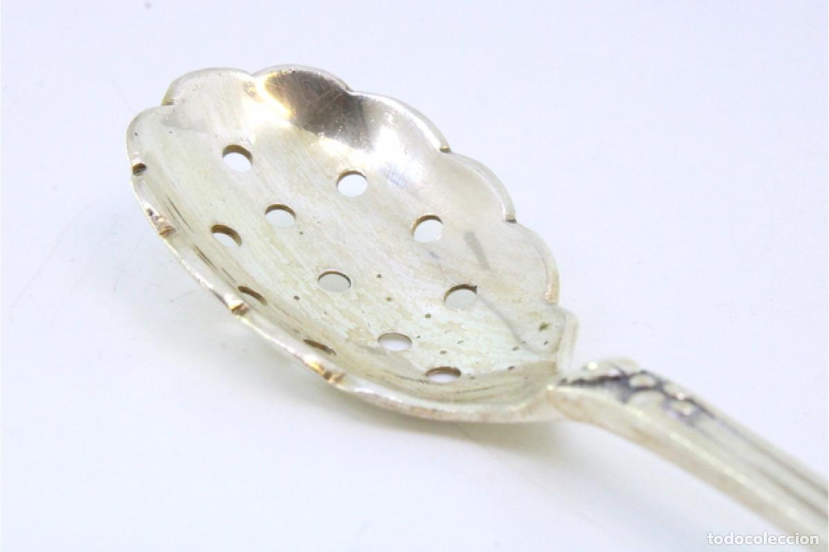 Antig&uuml;edades: cuchara de plata para aceitunas - Foto 3
