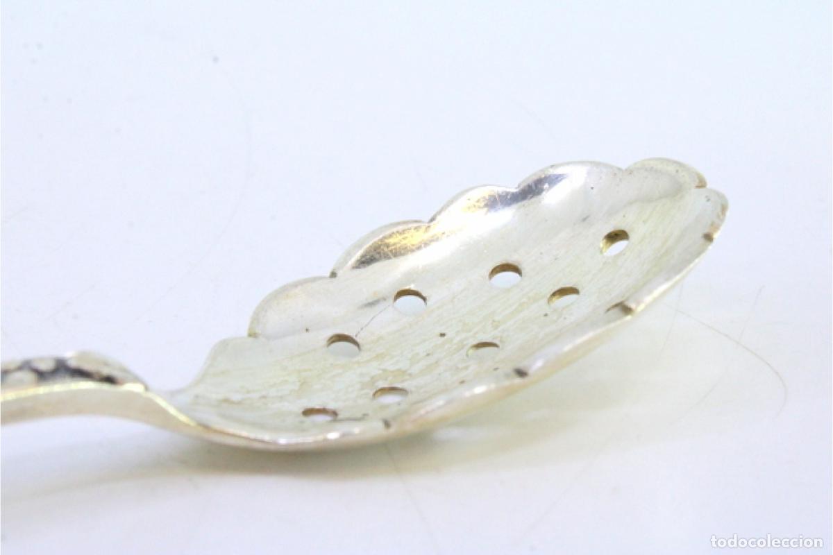 Antig&uuml;edades: cuchara de plata para aceitunas - Foto 5