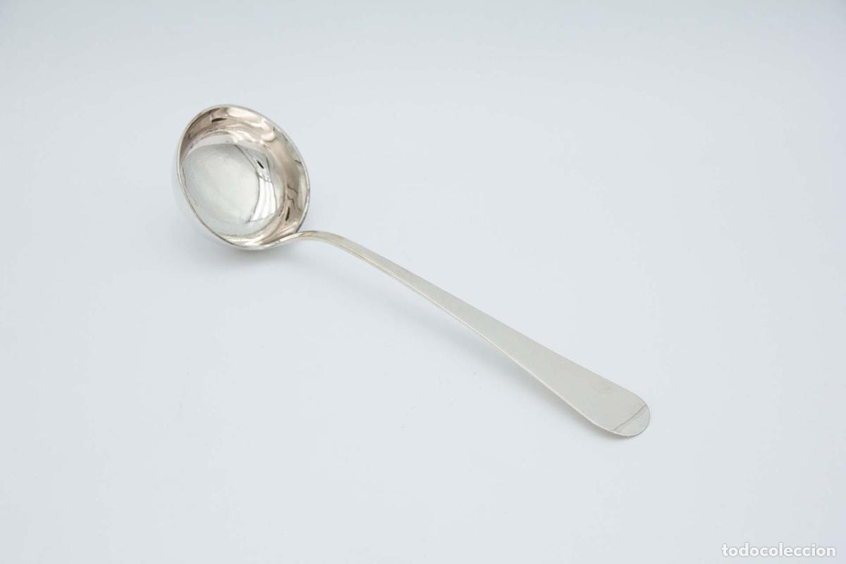 Antiquit&auml;ten: Cuchar&oacute;n de sopa de plata