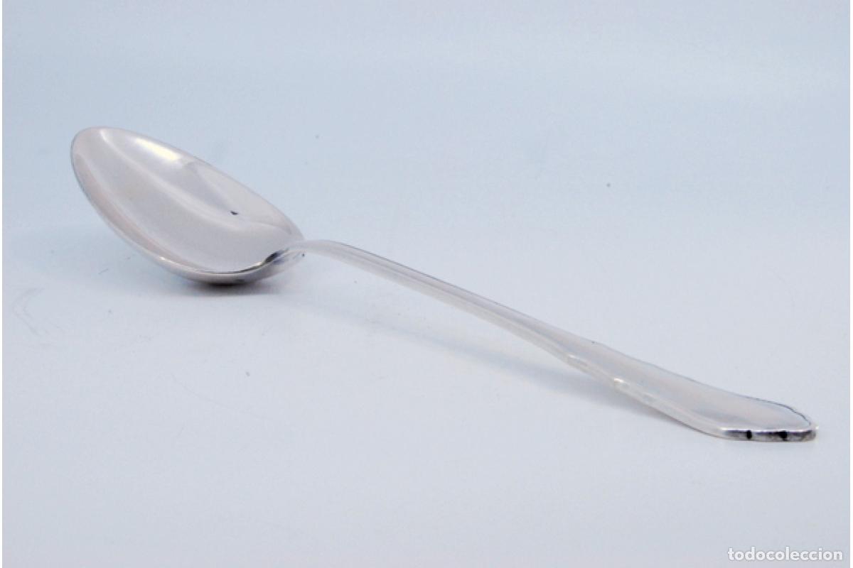 Antig&uuml;edades: Cuchara de plata para servir arroz - Foto 7