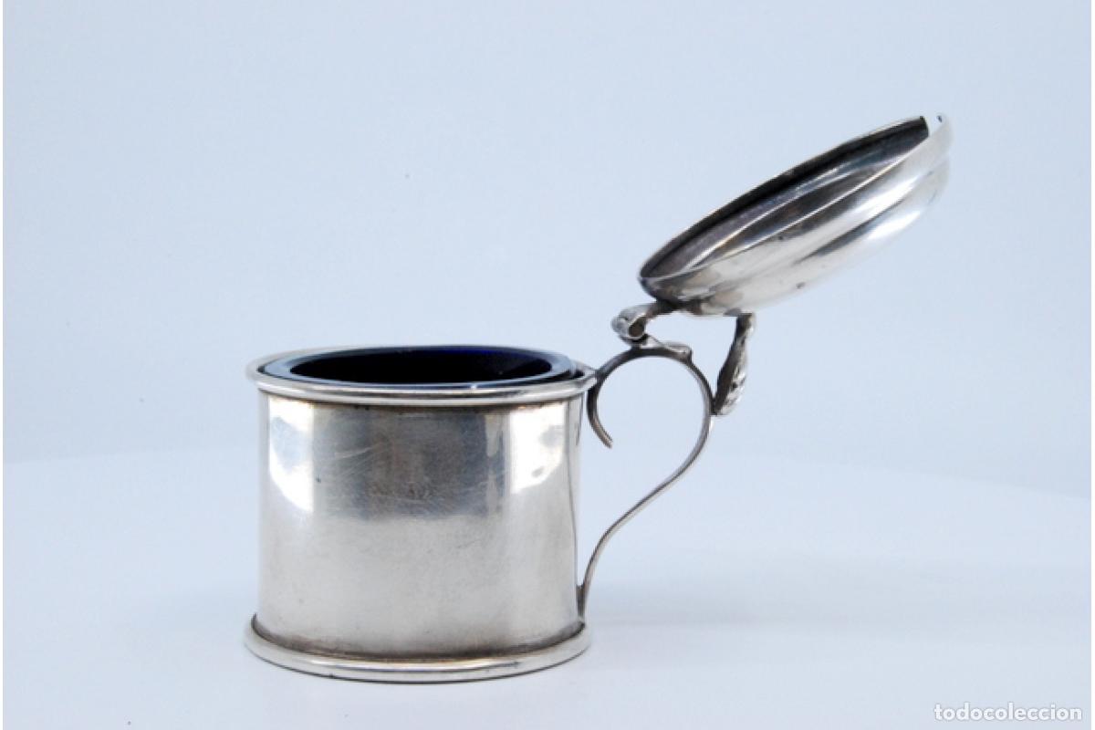 Antig&uuml;edades: tarro de mermelada de plata - Foto 7