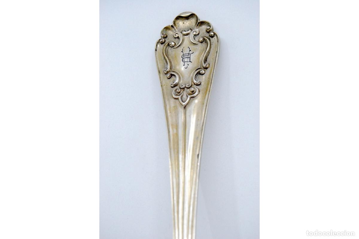 Antig&uuml;edades: Cuchar&oacute;n de sopa de plata - Foto 4
