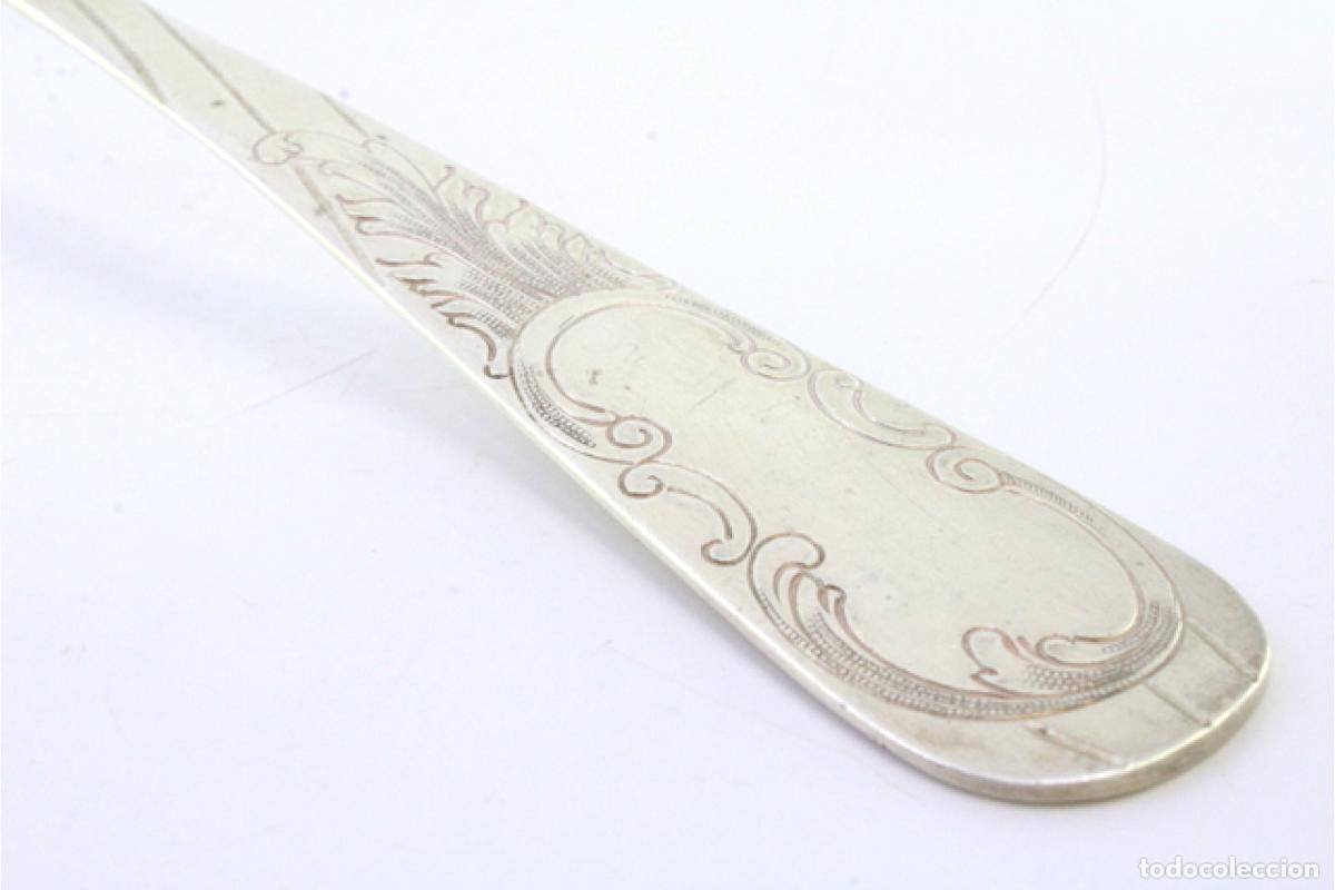 Antig&uuml;edades: Cuchar&oacute;n de sopa de plata - Foto 4