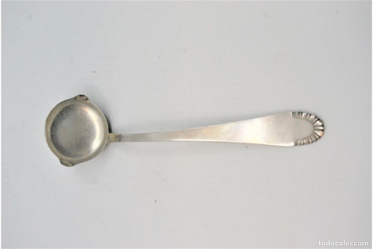 Antig&uuml;edades: cuchara de salsa de plata - Foto 5
