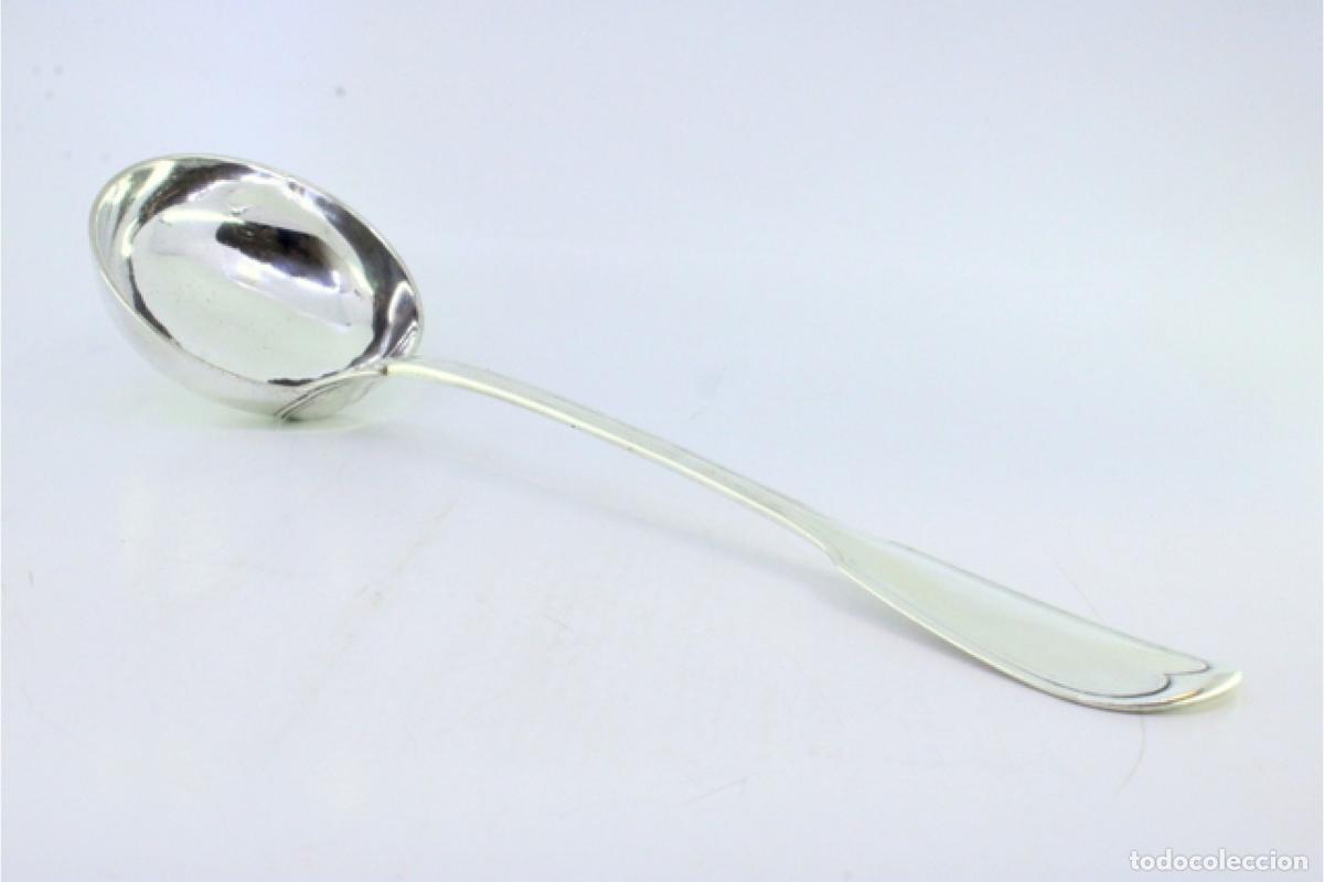 Antig&uuml;edades: Cuchar&oacute;n de sopa de plata - Foto 3