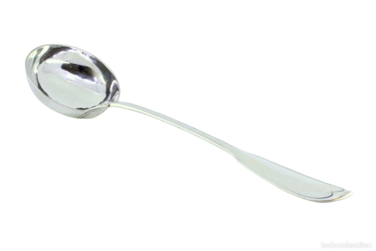 Antig&uuml;edades: Cuchar&oacute;n de sopa de plata - Foto 1