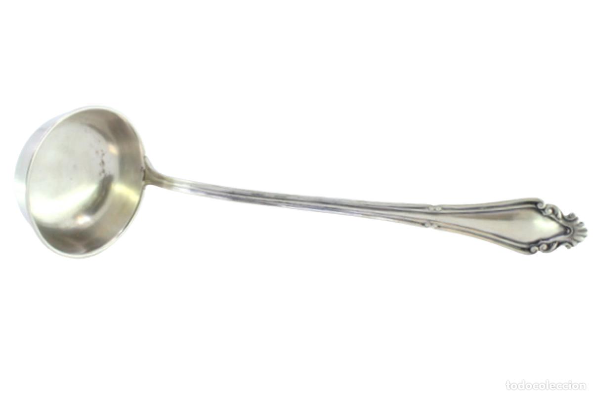 Antiquit&eacute;s: Cuchar&oacute;n de sopa de plata