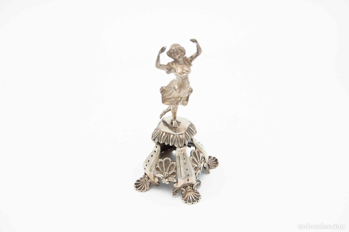 Antig&uuml;edades: Palillero de plata - Bailarina - Foto 1
