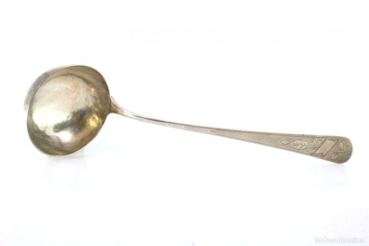 Antig&uuml;edades: Cuchar&oacute;n de sopa de plata - Foto 4