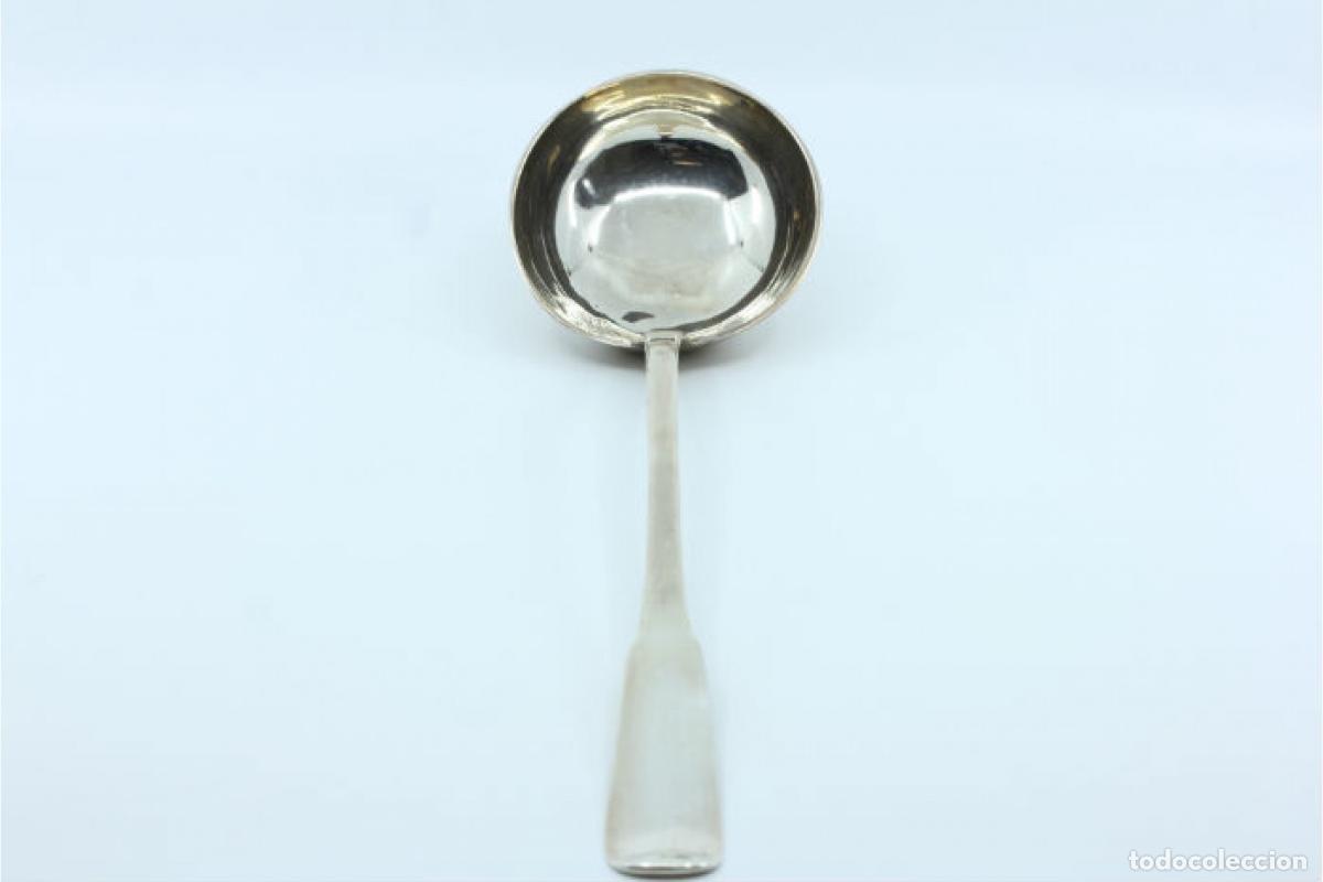Antig&uuml;edades: Cuchar&oacute;n de sopa de plata - Foto 2