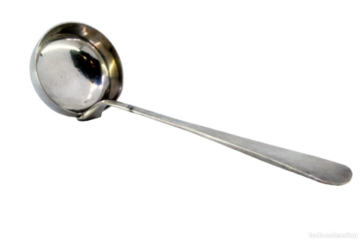 Antig&uuml;edades: Cuchar&oacute;n de sopa de plata - Foto 1