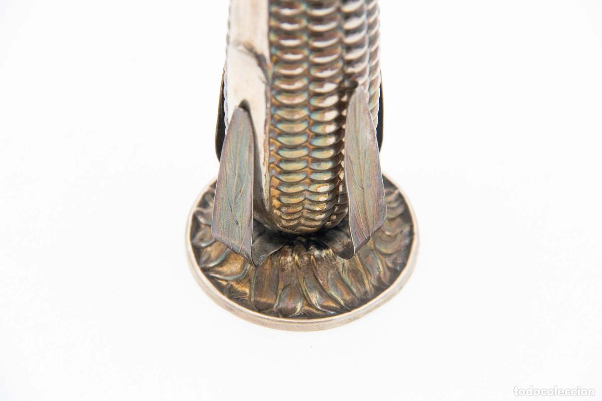 Antig&uuml;edades: Soporte de plata para palillos de dientes - Mazorca de ma&iacute;z - Foto 2