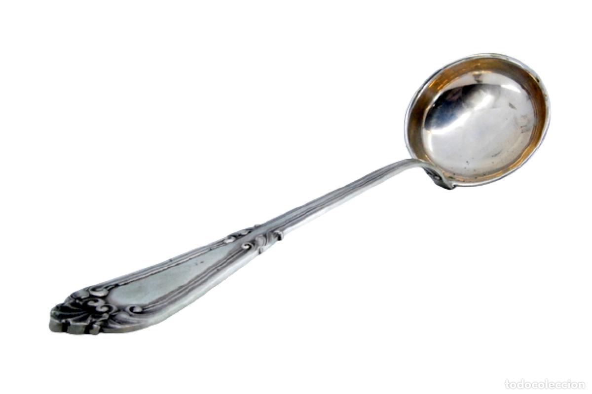 Antig&uuml;edades: Cuchar&oacute;n de sopa de plata - Foto 1