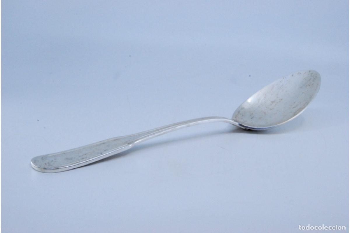 Antig&uuml;edades: Cuchara de plata para servir arroz - Foto 7