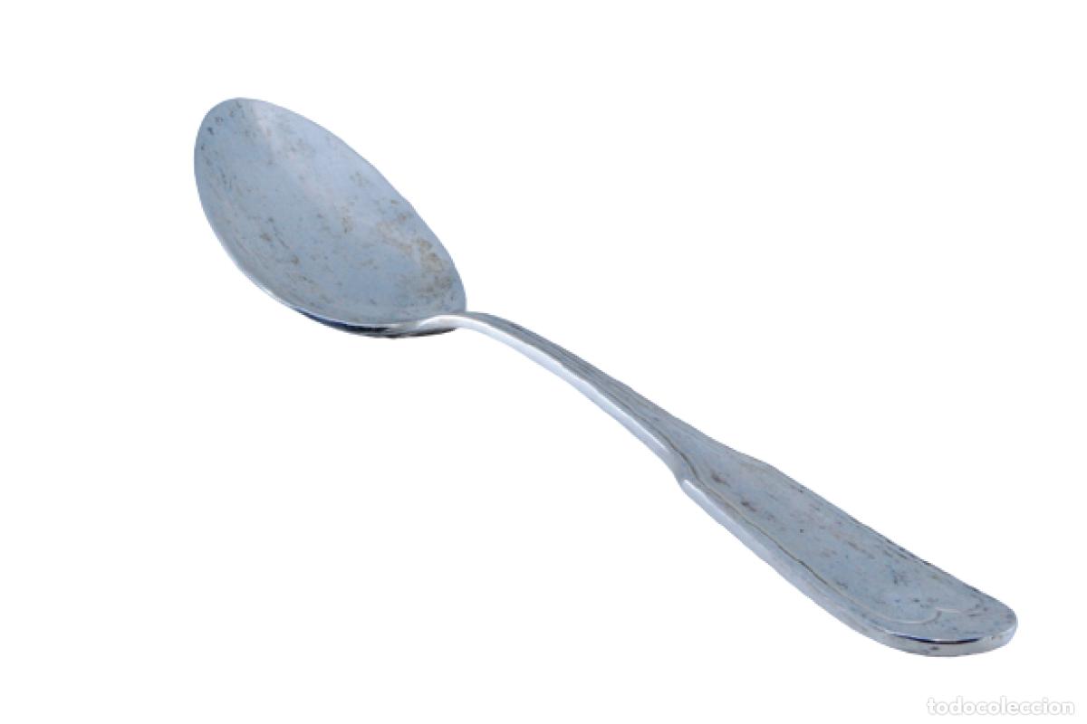 Antiques: Cuchara de plata para servir arroz