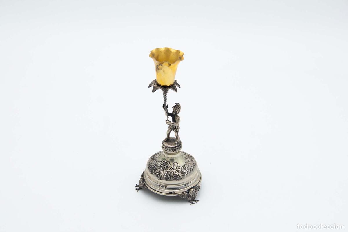 Antig&uuml;edades: Palillero de plata - C&aacute;liz dorado - Foto 1