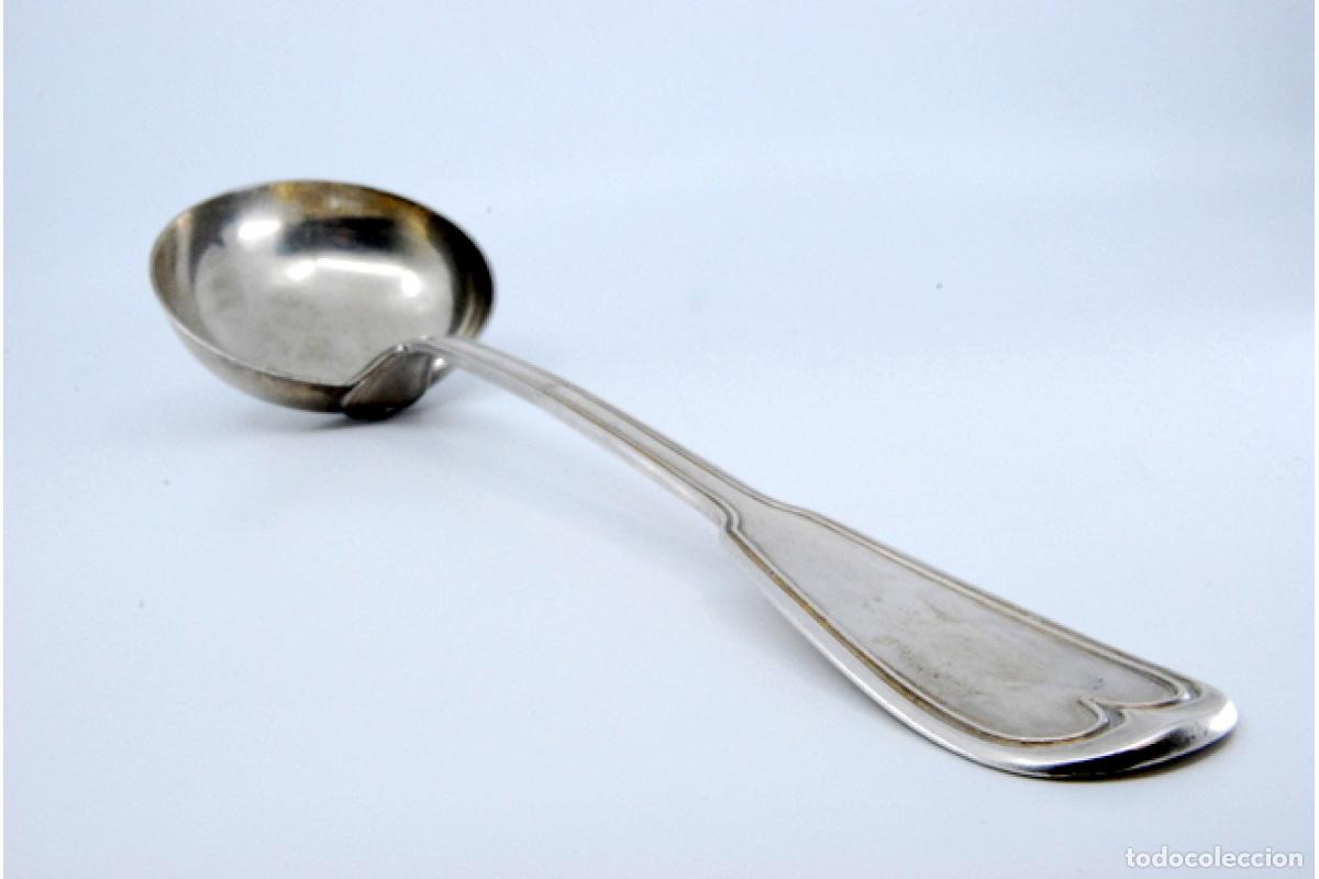Antig&uuml;edades: Cuchar&oacute;n de sopa de plata - Foto 2