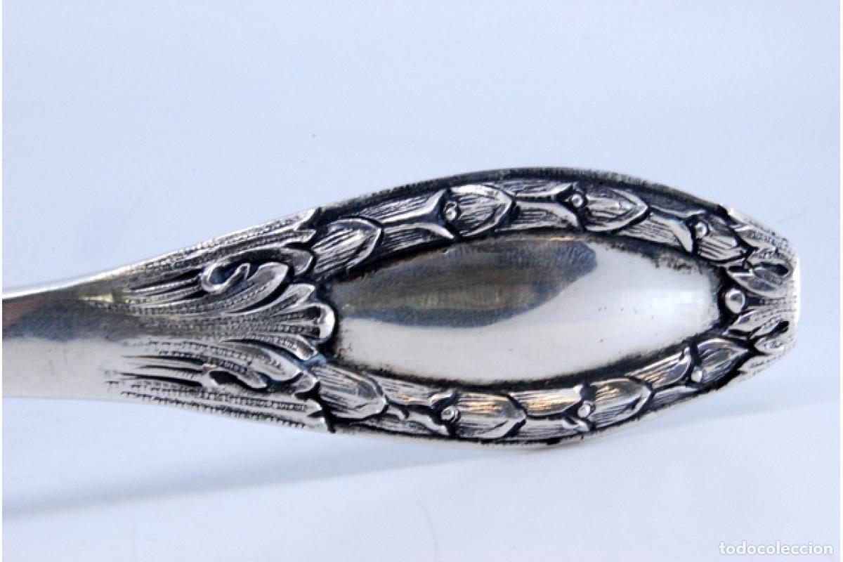 Antig&uuml;edades: Cuchara de plata para servir arroz - Foto 2
