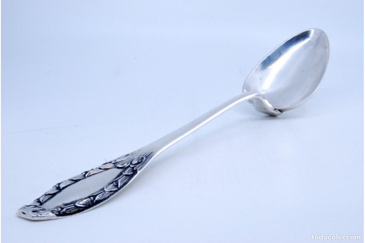 Antig&uuml;edades: Cuchara de plata para servir arroz - Foto 4