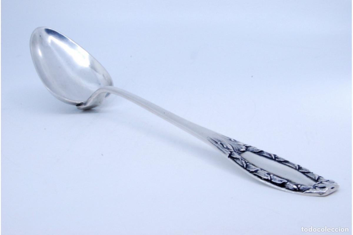 Antig&uuml;edades: Cuchara de plata para servir arroz - Foto 7