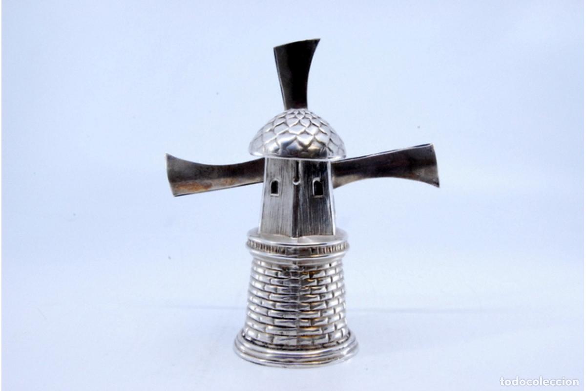 Antig&uuml;edades: Soporte para palillos de dientes de plata - Mill - Foto 4