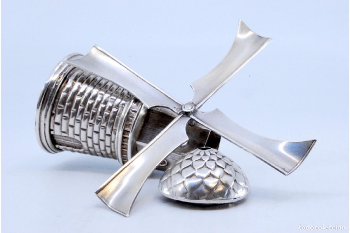Antig&uuml;edades: Soporte para palillos de dientes de plata - Mill - Foto 6