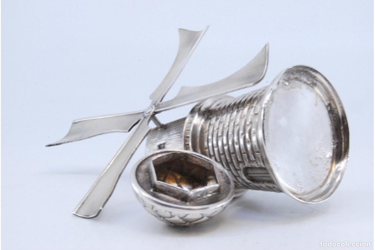 Antig&uuml;edades: Soporte para palillos de dientes de plata - Mill - Foto 8