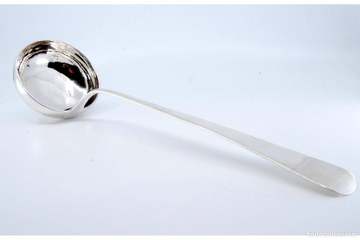 Antig&uuml;edades: Cuchar&oacute;n de sopa de plata - Foto 2